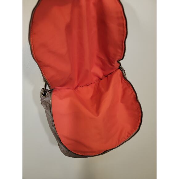 Nu G Women Shoulder Crossbody Bag Studded Pebbled Finish Adjustable Strap Taupe - Picture 5 of 15